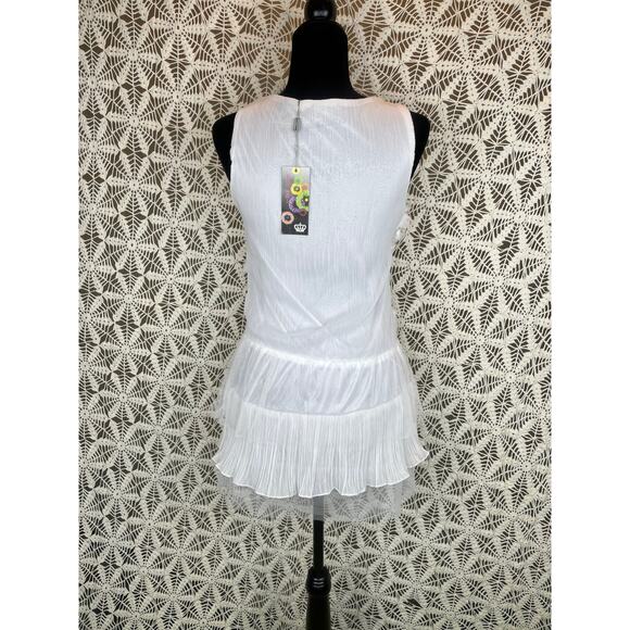 Flora Paris White Floral Mini Dress - Picture 4 of 5